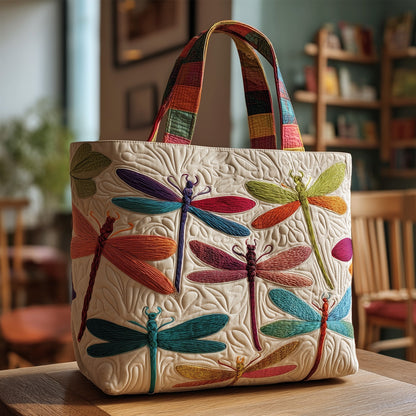 Enchanted Dragonfly Quilted Tote Bag GFTOTP9098