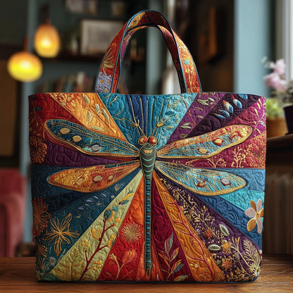 Enchanted Dragonfly Quilted Tote Bag GFTOTP9106