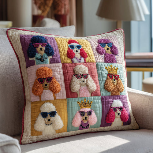 Poodle Quilted Pillow Case GFTOTP9114