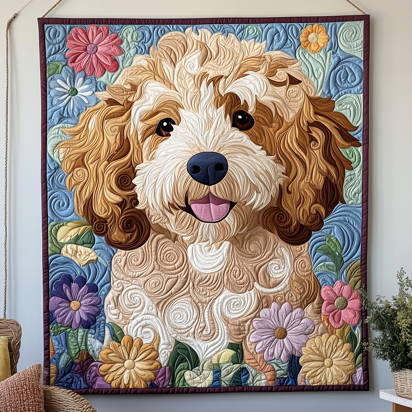 Goldendoodle Quilted Blanket GFTOTP912