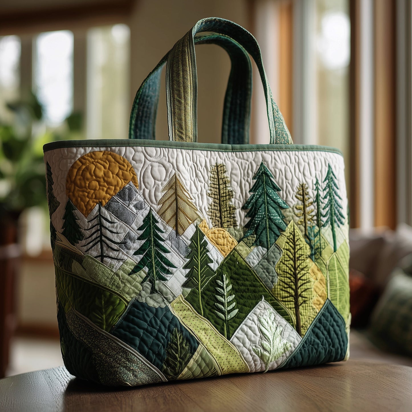 Whispering Pines Quilted Tote Bag GFTOTP9263