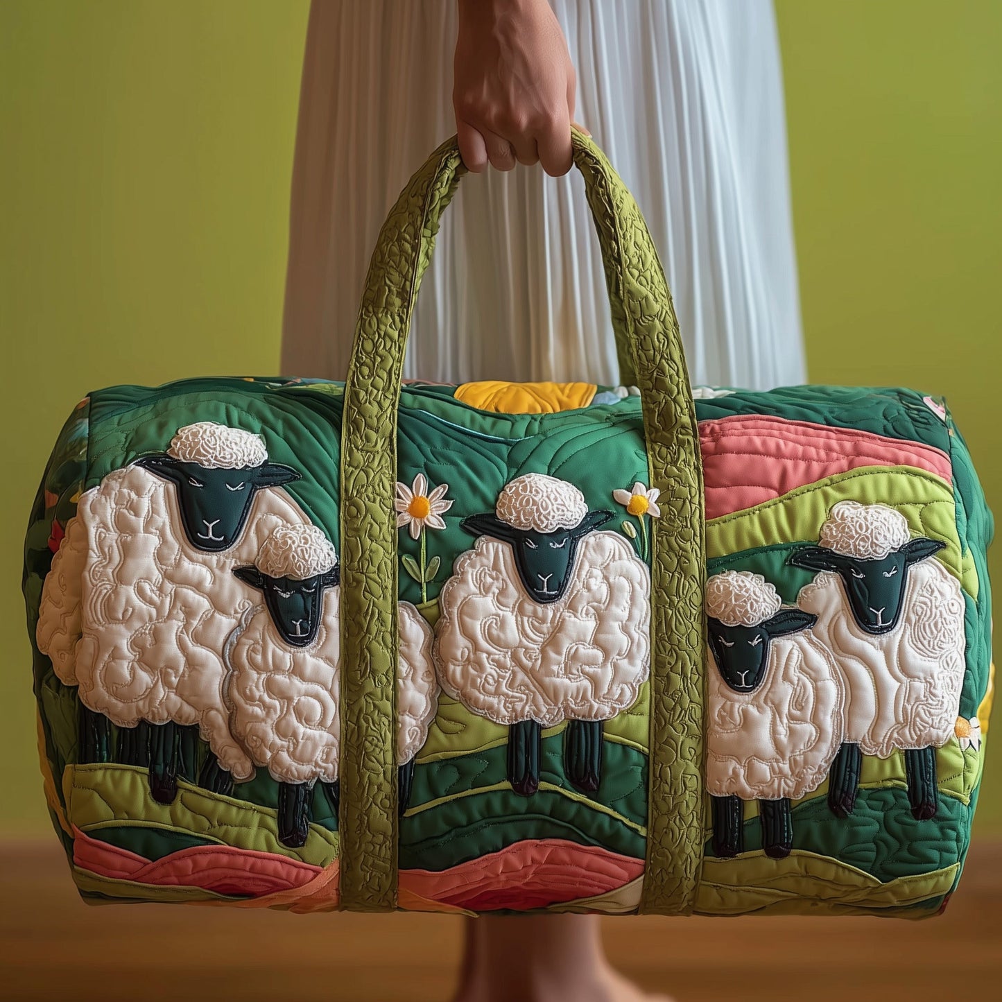 Sheep Haven Quilted Duffle Bag GFTOTP9530