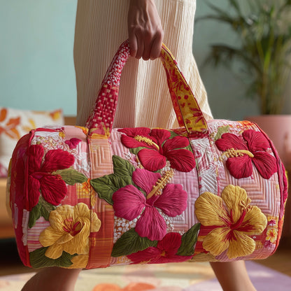 Summertime Hibiscus Quilted Duffle Bag GFTOTP9576