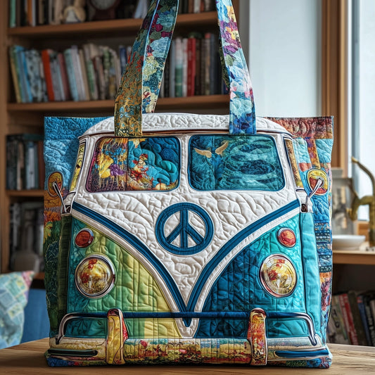 Retro Road Trip Quilted Tote Bag GFTOTP9629