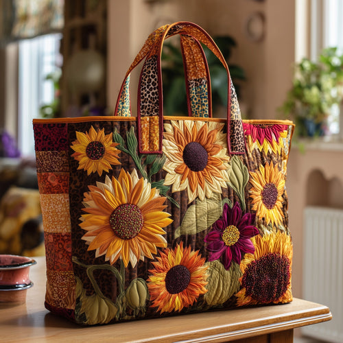 Sunflower Quilted Tote Bag GFTOTP9700