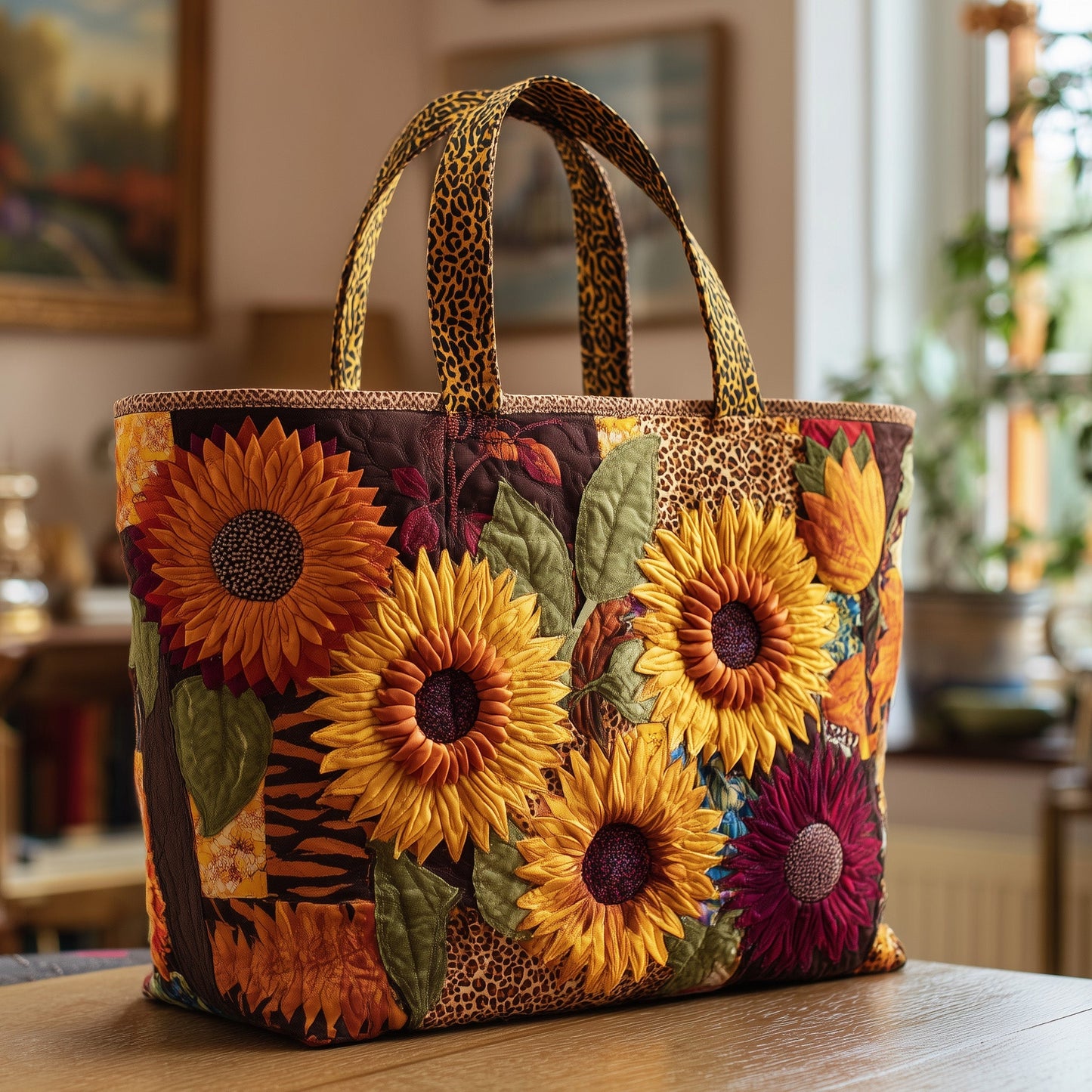 Sunflower Quilted Tote Bag GFTOTP9701