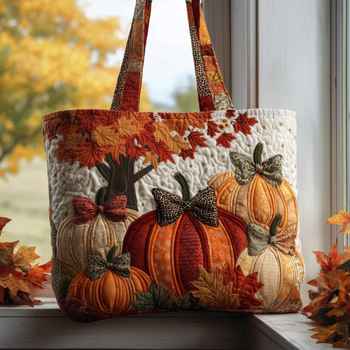 Pumpkin Patch Quilted Tote Bag GFTOTP9801