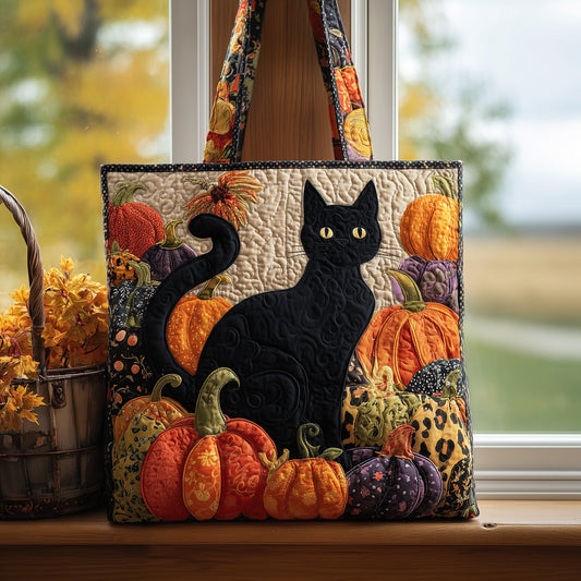 Purrfect Harvest Quilted Tote Bag GFTOTP9815