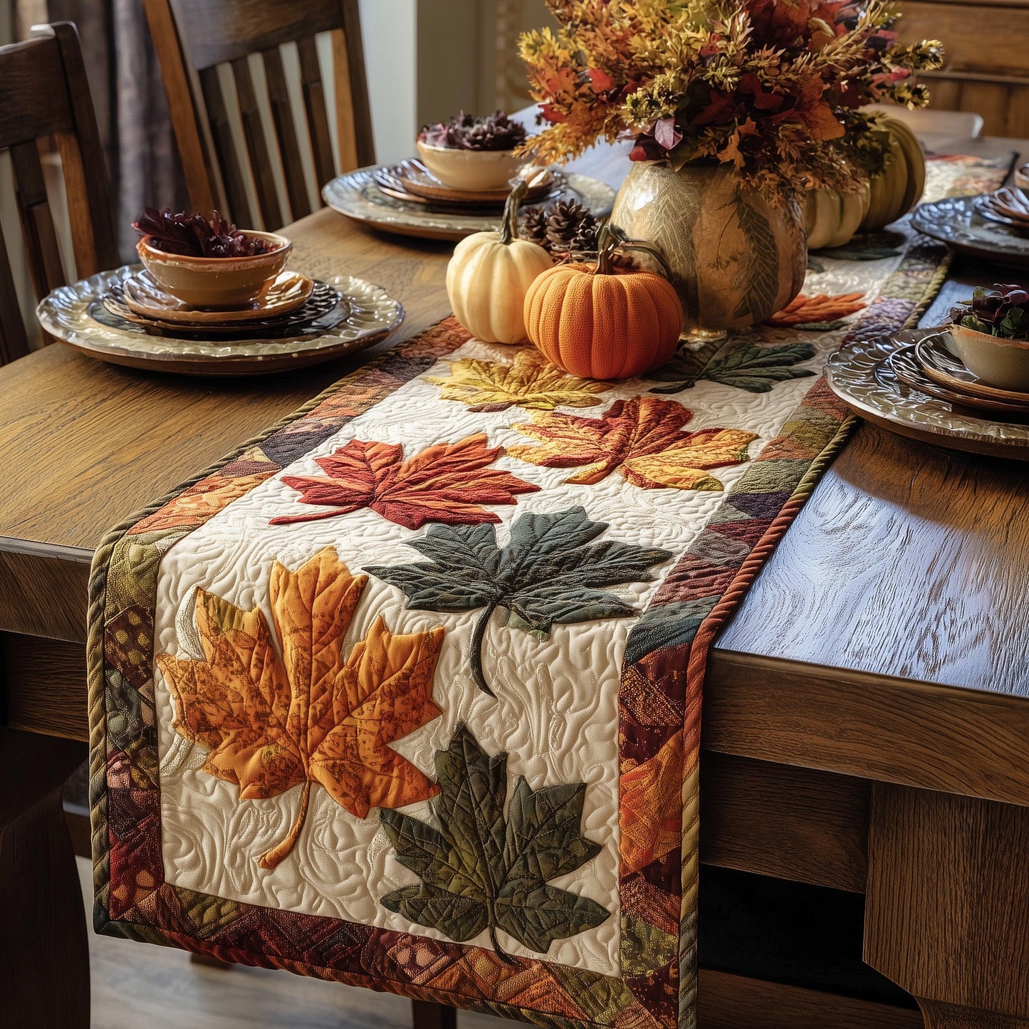 Maple Leaf Quilted Table Runner GFTOTP9846