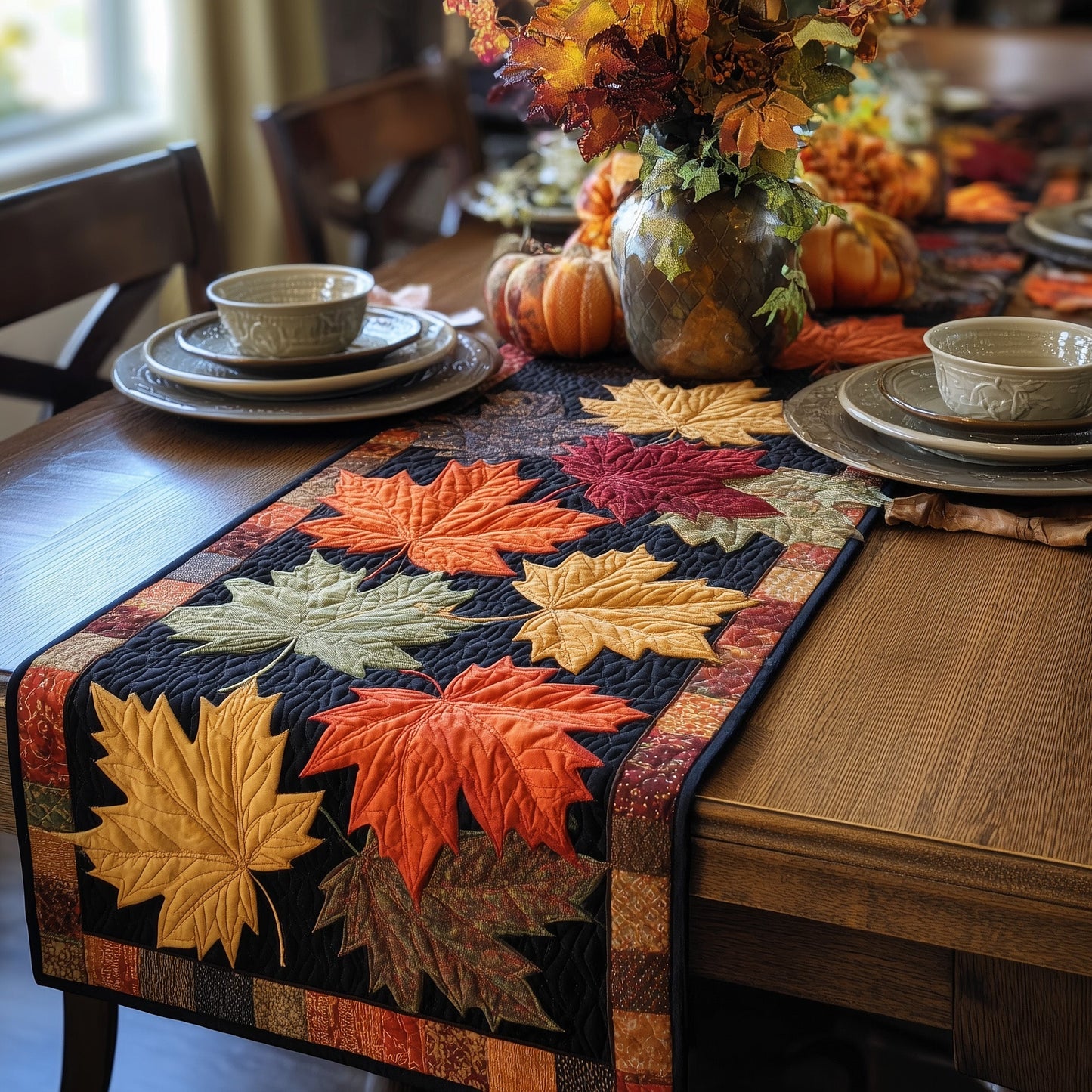 Maple Leaf Quilted Table Runner GFTOTP9848