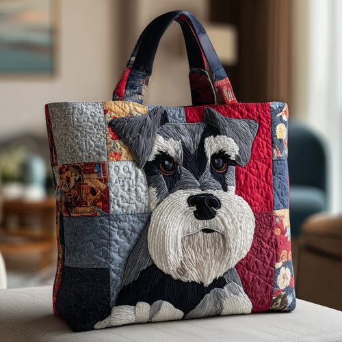 Schnauzer Quilted Tote Bag GFTOTP9871