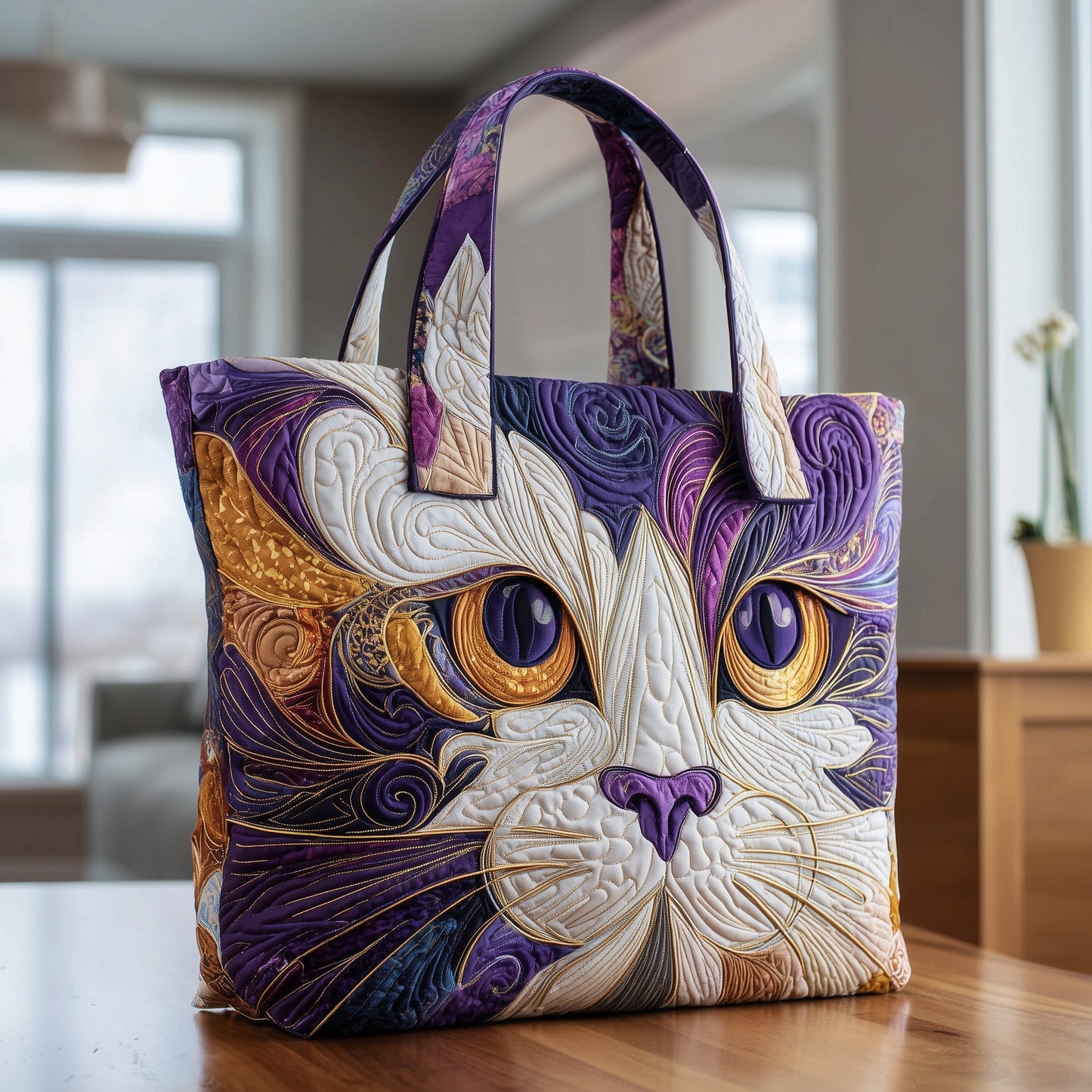 Catitude Quilted Tote Bag GFTOTP9921