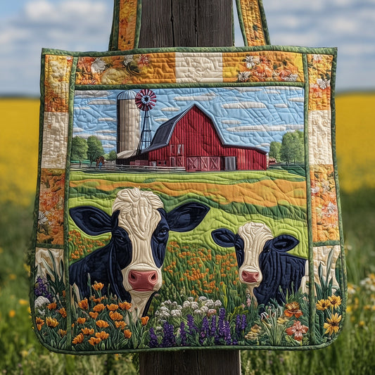 Farmhouse Serenity Quilted Tote Bag GFTOTP9974