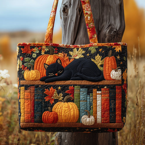 Autumn Library Quilted Tote Bag GFTOTP9981