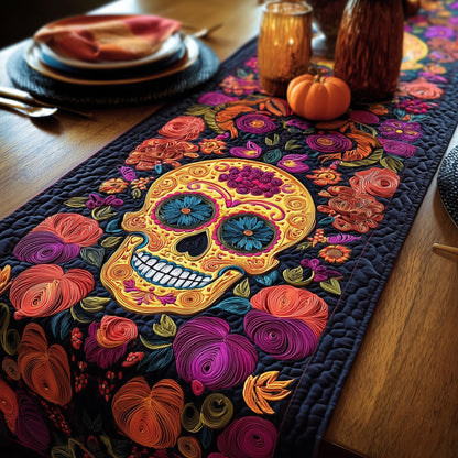 D������������������������������������������������������a De Muertos Quilted Table Runner GFTOXM170