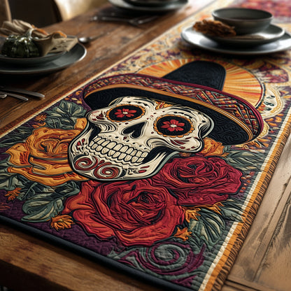 D������������������������������������������������������a De Muertos Quilted Table Runner GFTOXM171