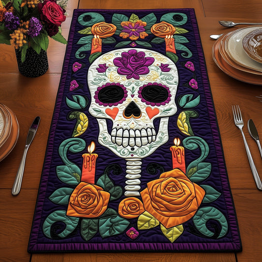 D������������������������������������������������������a De Muertos Quilted Table Runner GFTOXM173