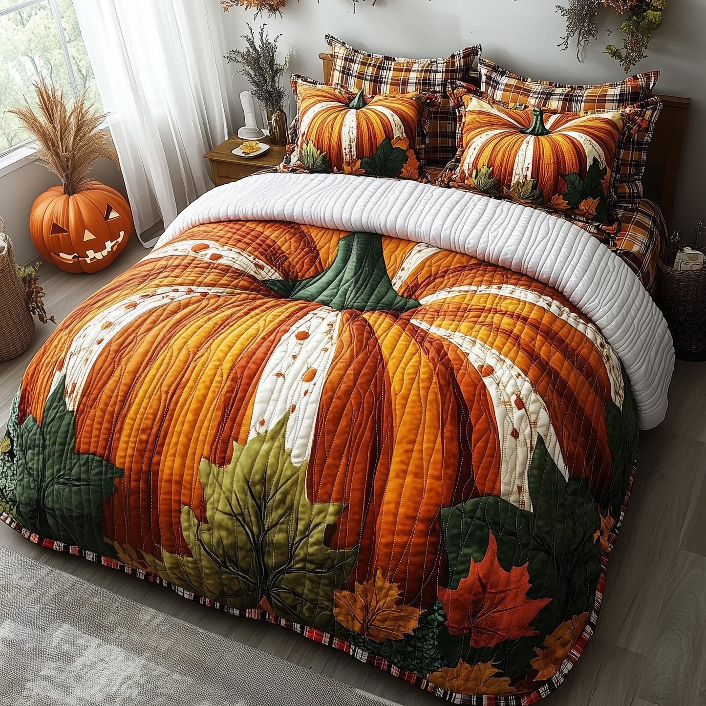 Autumn Pumpkin Duvet Cover Set GFTOXM180