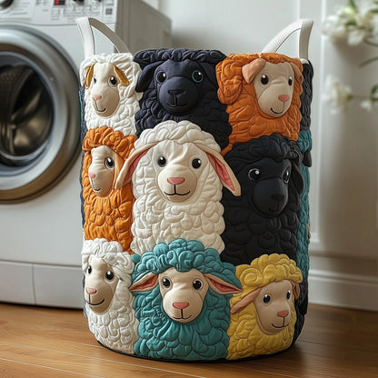 Sheep Quilted Laundry Basket GFTOXM238