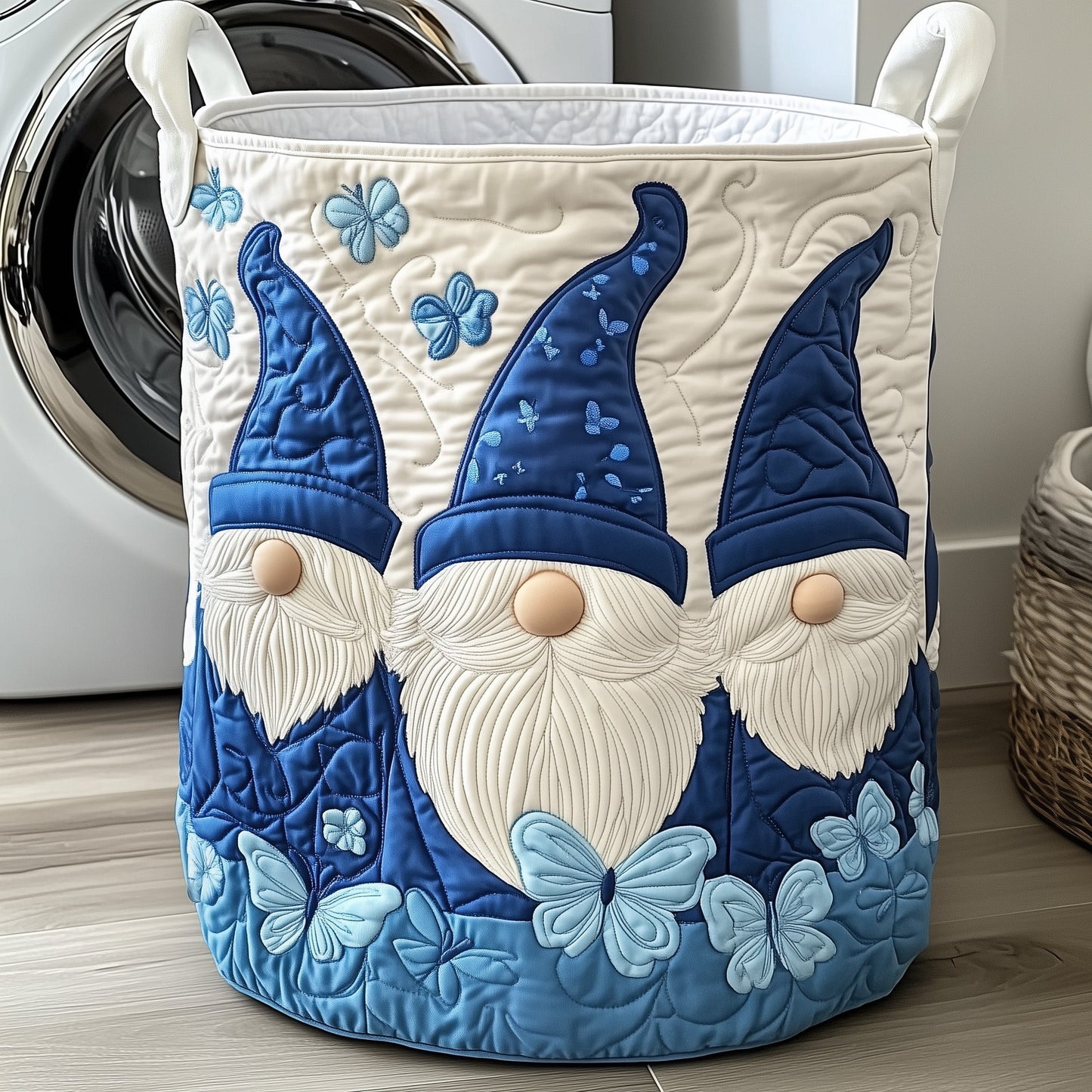 Gnome Quilted Laundry Basket GFTOXM342