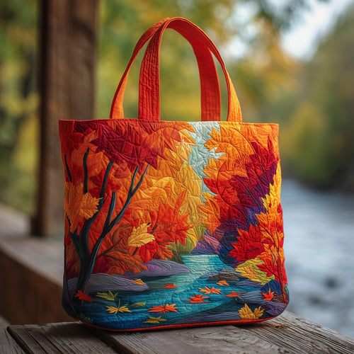 Autumn River Quilted Tote Bag GFTOXM57