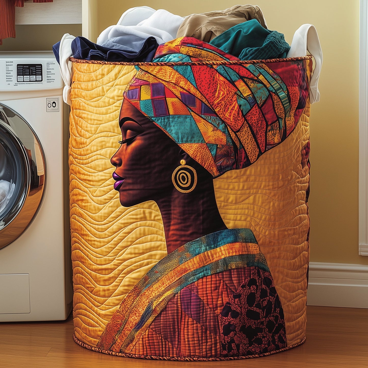 Sunlit Majesty Quilted Laundry Basket GFTOYC1032