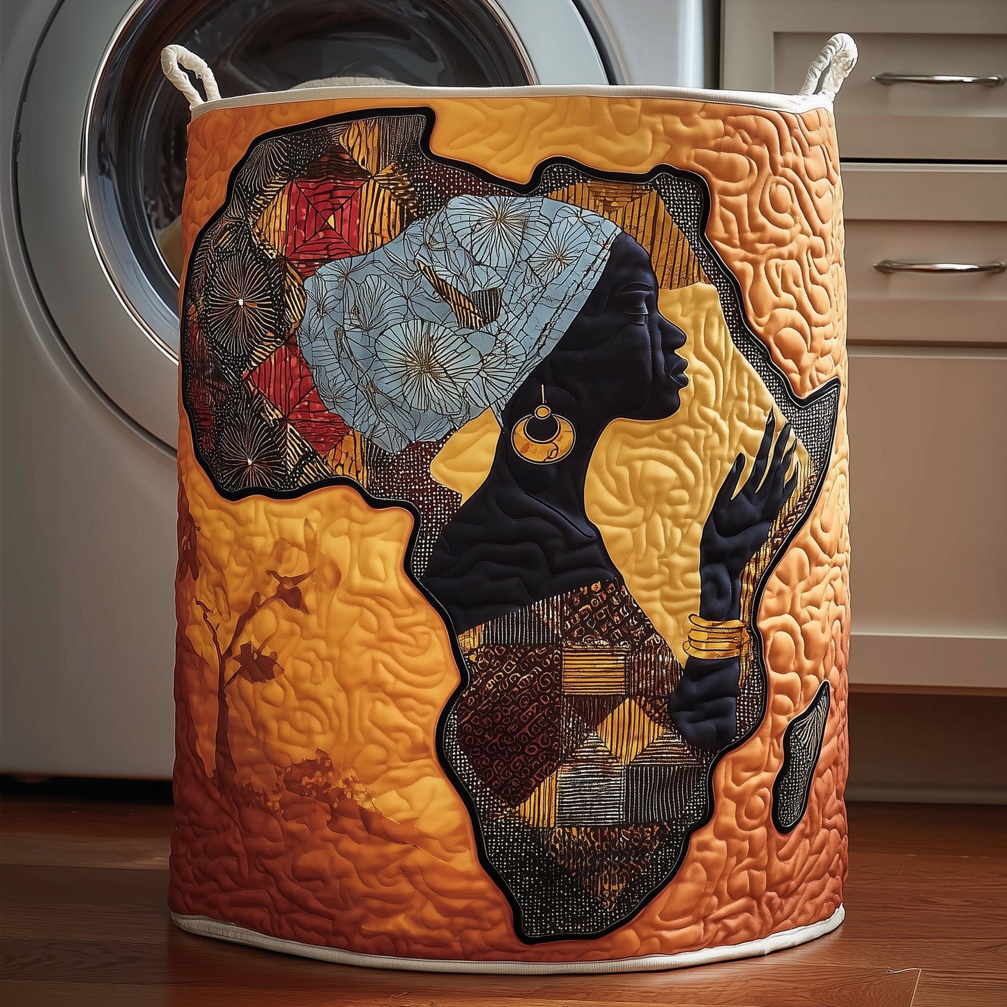 Sunlit Majesty Quilted Laundry Basket GFTOYC1035