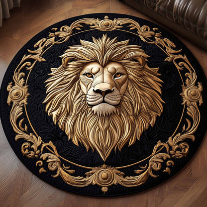Majestic Lion Quilted Round Mat GFTOYC1143