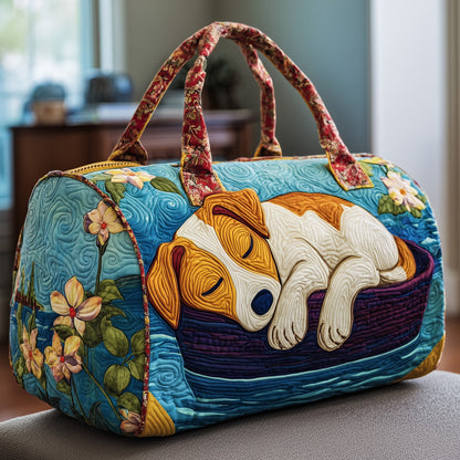 Sleepy Jack Russell Quilted Duffle Bag GFTOYC114
