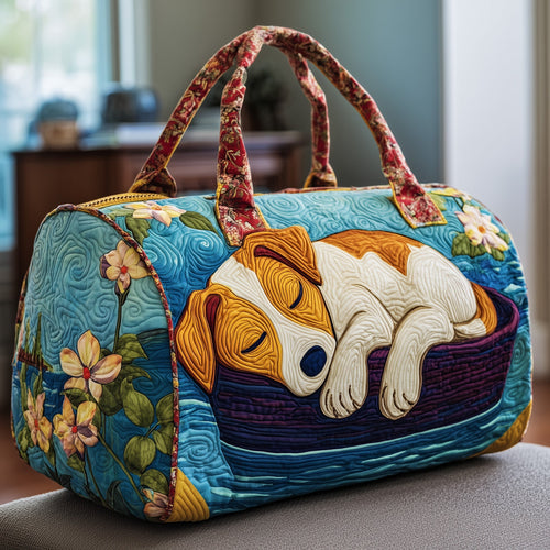 Sleepy Jack Russell Quilted Duffle Bag GFTOYC114