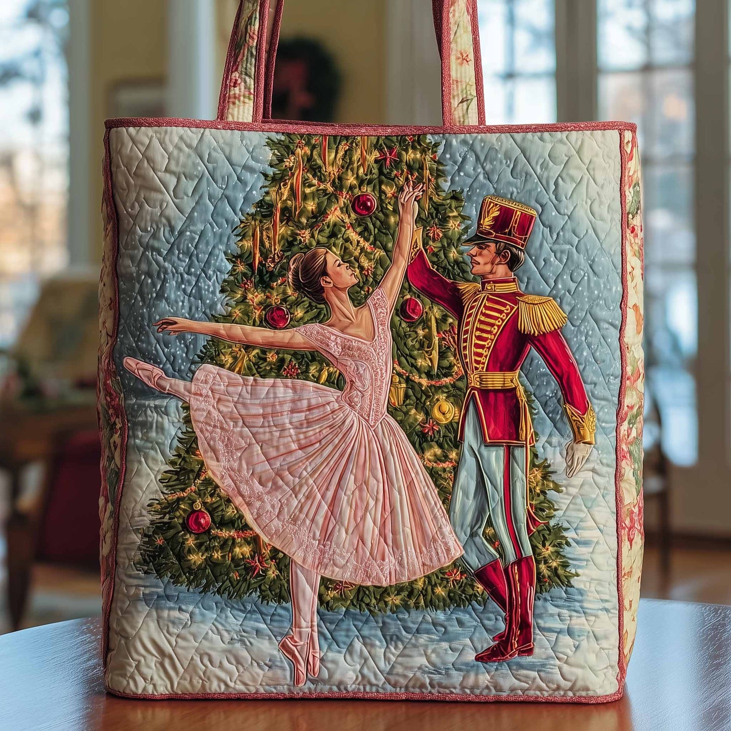 Christmas Ballet Quilted Tote Bag GFTOYC1167