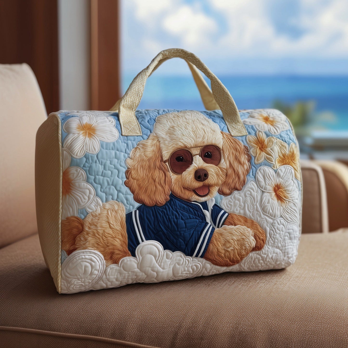 Adventure Poodle Quilted Duffle Bag GFTOYC15