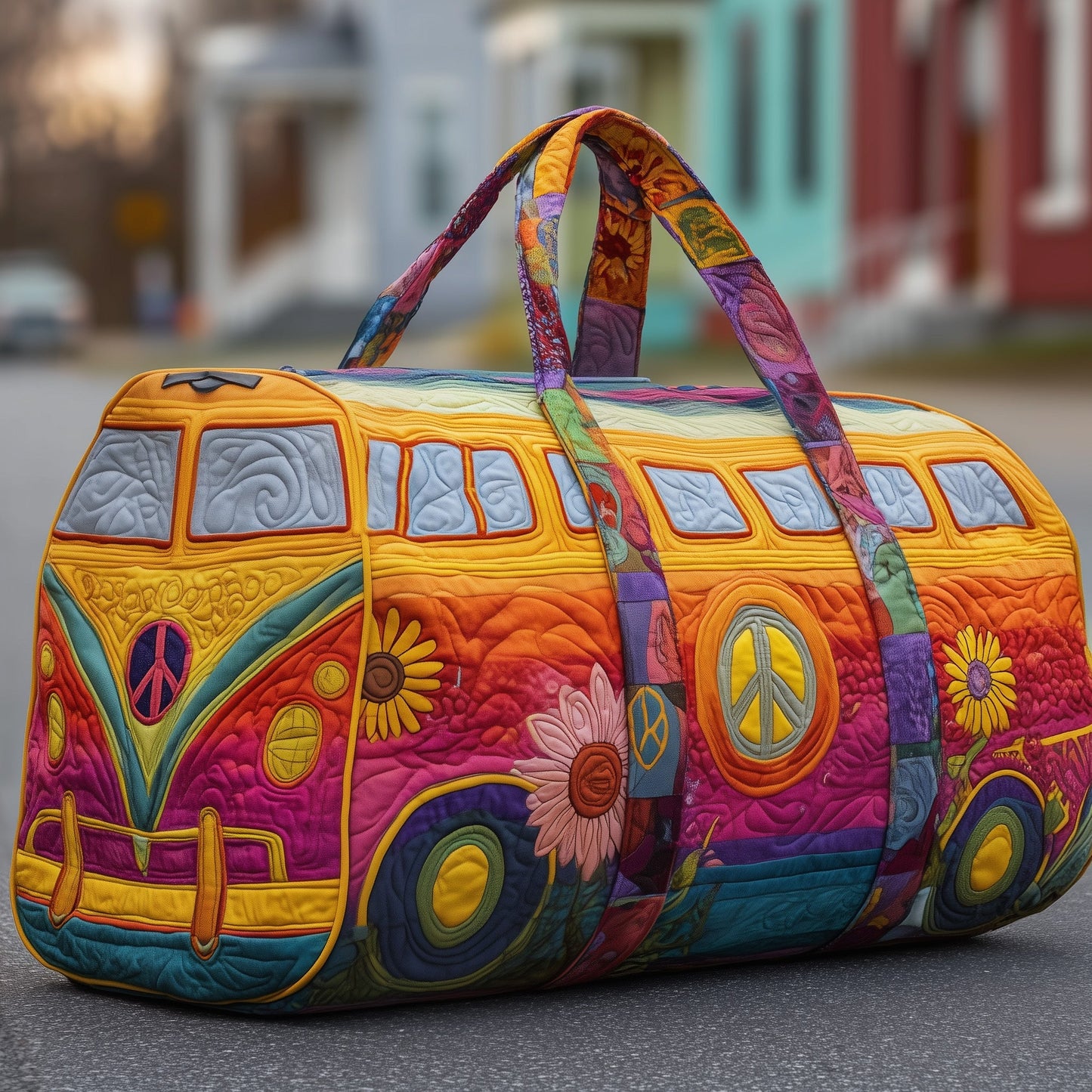 Hippie Van Quilted Duffle Bag GFTOYC220