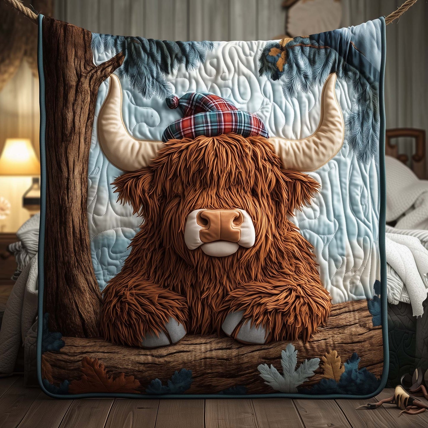 Highland Cow Quilted Blanket GFTOYC2332