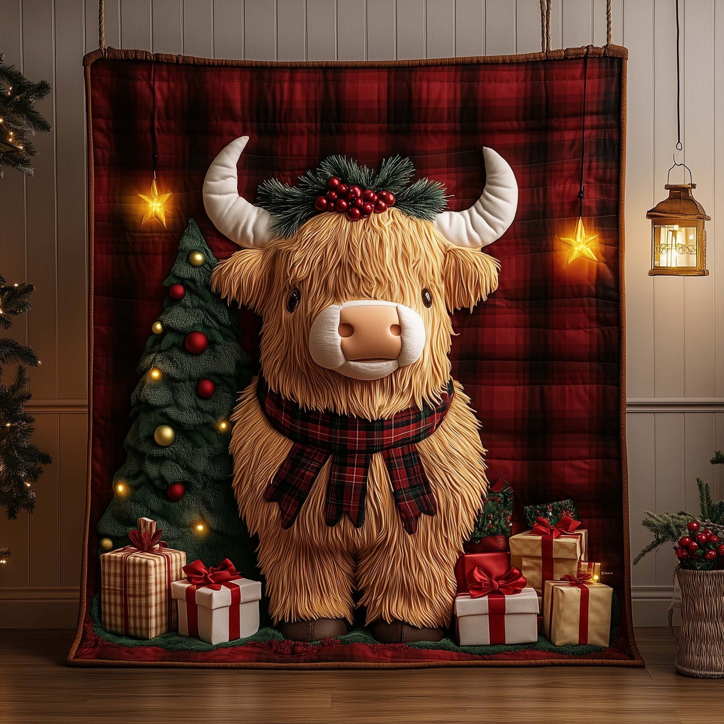 Highland Cow Quilted Blanket GFTOYC2333