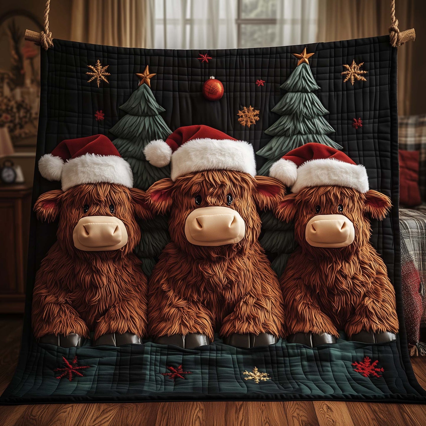 Highland Cow Quilted Blanket GFTOYC2334