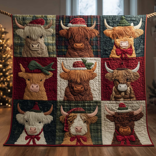Highland Cow Quilted Blanket GFTOYC2335
