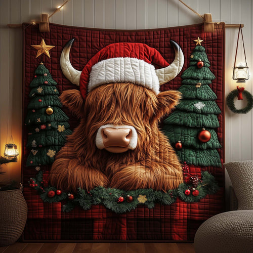 Highland Cow Quilted Blanket GFTOYC2336