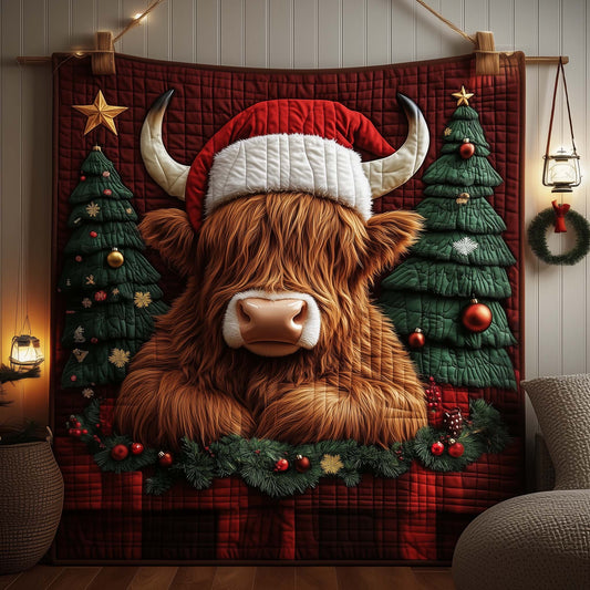 Highland Cow Quilted Blanket GFTOYC2336