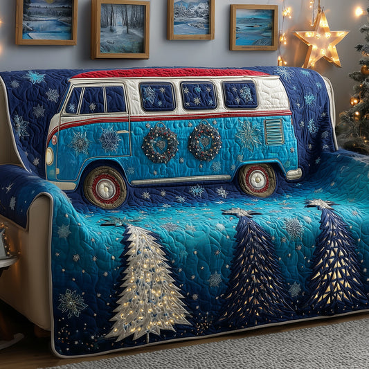 Holiday Van Quilted Sofa Cover GFTOYC2396