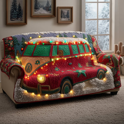 Holiday Van Quilted Sofa Cover GFTOYC2398