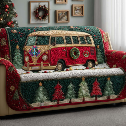 Holiday Van Quilted Sofa Cover GFTOYC2401