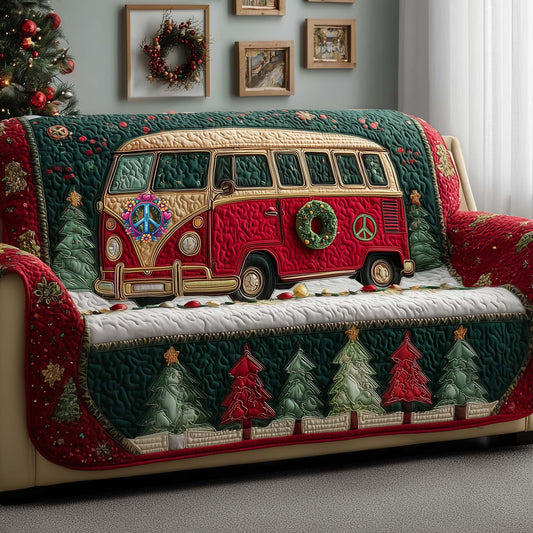 Holiday Van Quilted Sofa Cover GFTOYC2401