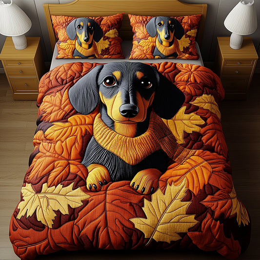 Merry Dachshund Duvet Cover Set GFTOYC2414
