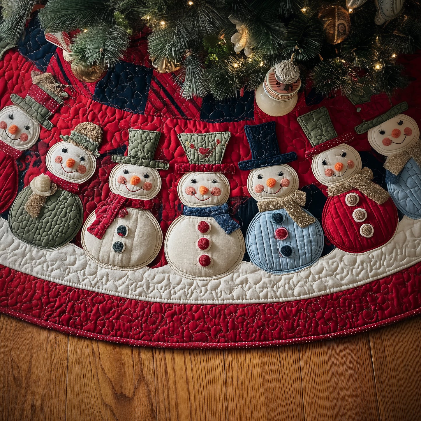 Frost Friend Quilted Tree Skirt GFTOYC2418