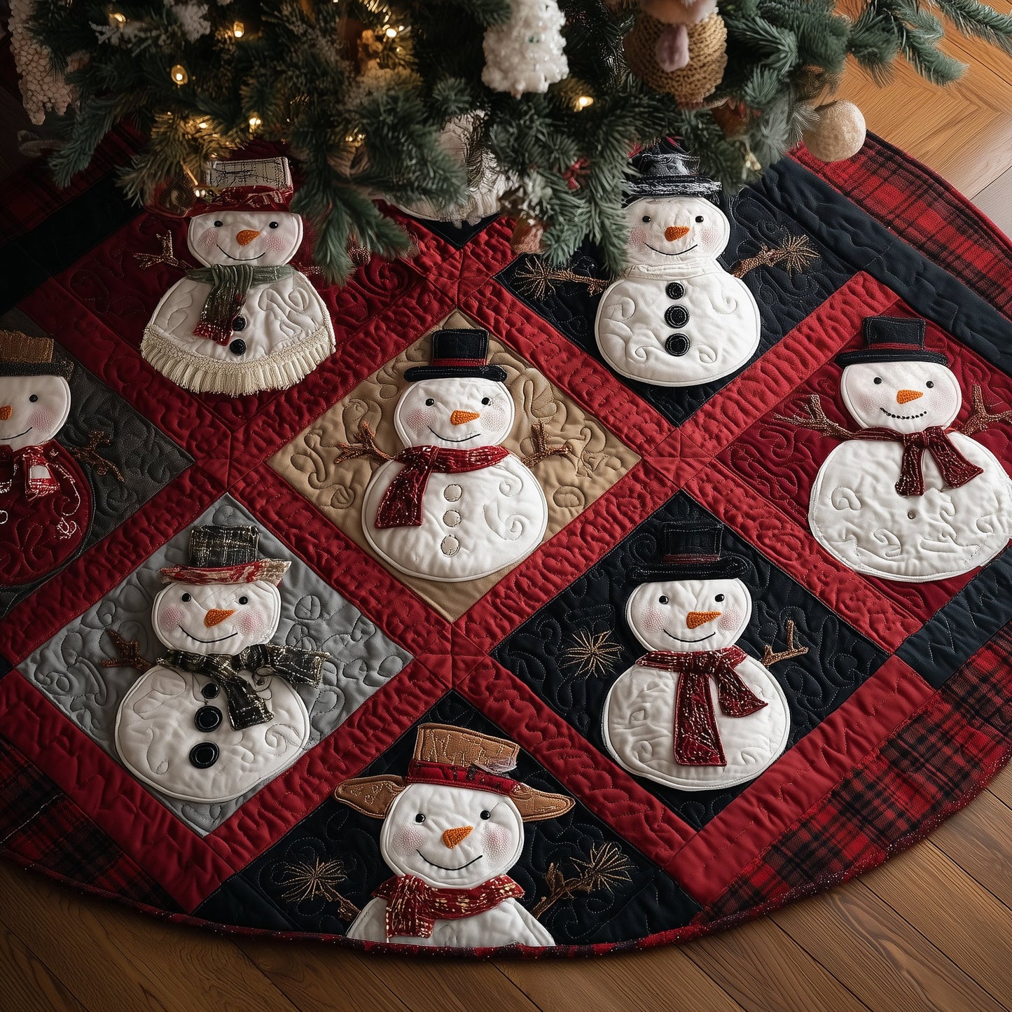 Frost Friend Quilted Tree Skirt GFTOYC2419