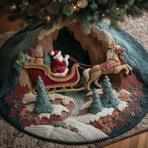 Sleigh Charger Quilted Tree Skirt GFTOYC2434