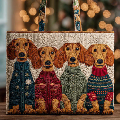 Long Pup Quilted Tote Bag GFTOYC2471