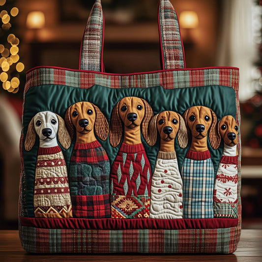 Long Pup Quilted Tote Bag GFTOYC2473