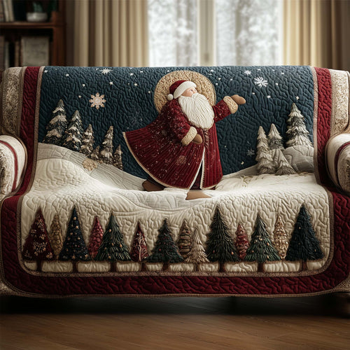 Jolly Santa Quilted Sofa Cover GFTOYC2475